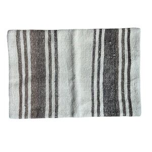EA Woven Lumbar Pillow Cover 15x23 Inch Wool Striped Southwestern Style Earthy